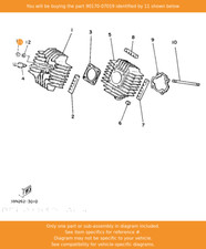 YAMAHA Nut, 90170-07019 OEM