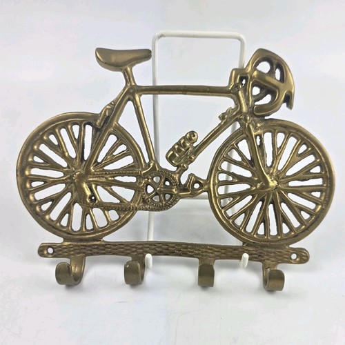 Vintage brass bicycle wall - brass,
