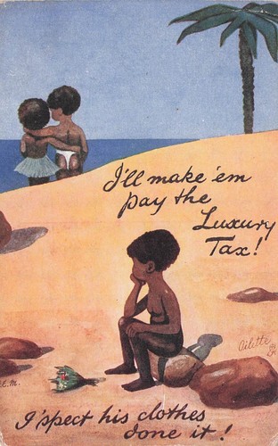 Black boy postcard - boy, postcard,