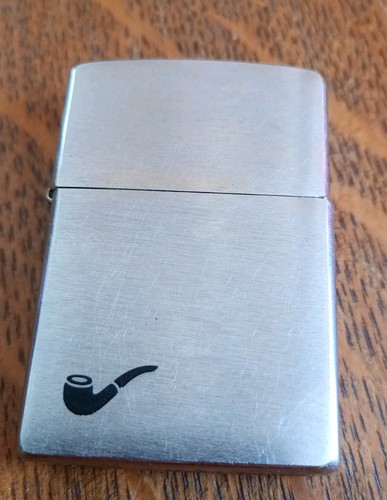 Vintage zippo silver tone pipe - vintage,