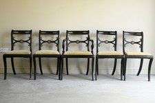 5 Antique Ebonised Dining