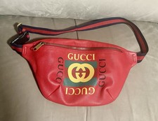 Gucci Red Mens Waist Bag / Bum