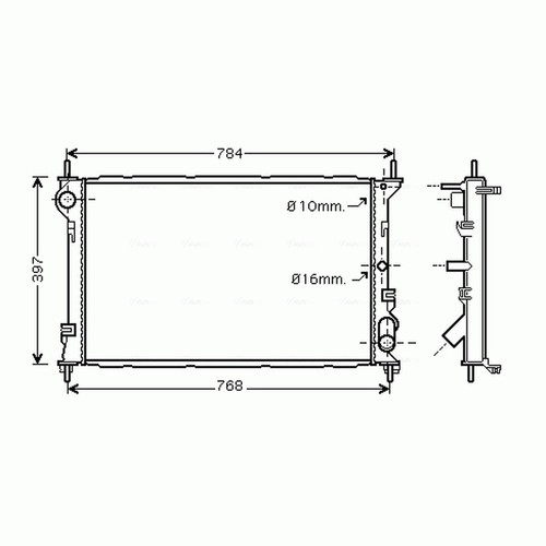 Radiator for ford transit - radiator,