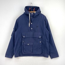 Masif Field Smock Jacket Mens Medium Navy Blue Military Utility Cagoul Pullover