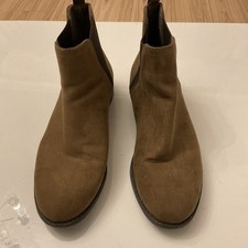 PRIMARK BROWN FAUX SUEDE ANKLE BOOTS SIZE 5