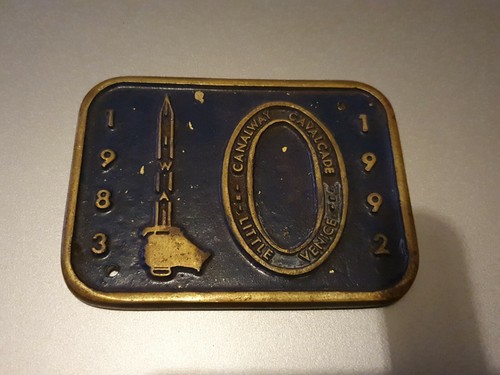 Brass plaque 1983 1992 - plaque,