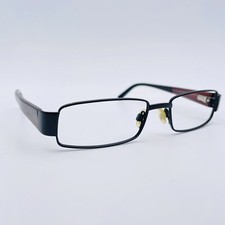 RED OR DEAD eyeglasses BLACK RECTANGULAR glasses frame MOD: RUBBED AWAY