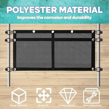 Black Boat Storage Bag with 6