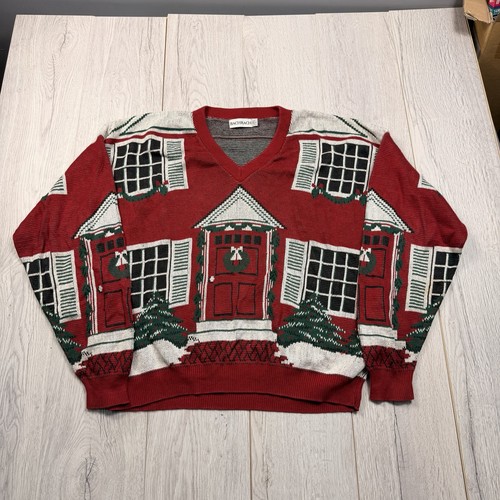 Vintage christmas jumper house - vintage,