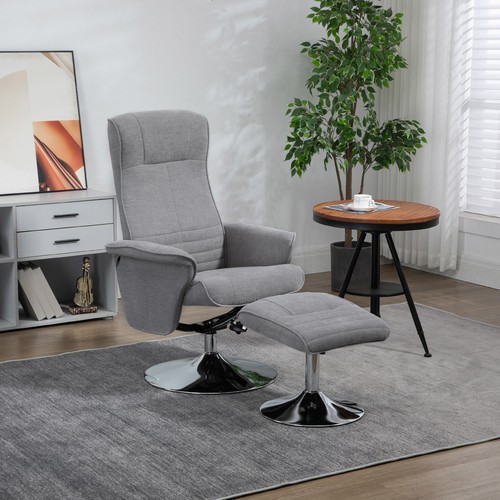 Homcom upholstered swivel - homcom,