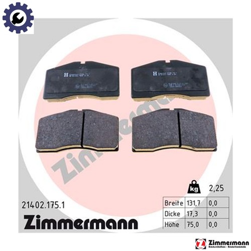 Brake pad set disc - pad,