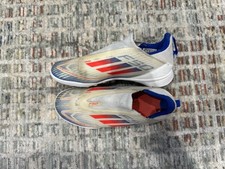 Adidas F50 Astro Turf Trainers White Boys  1 Laceless