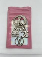 5x Silver Metal Craft Charm