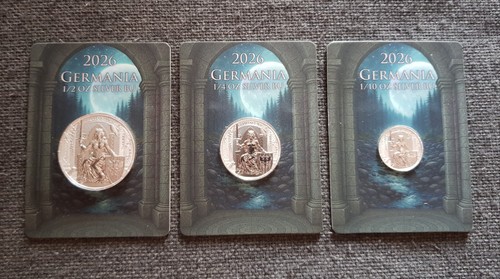 Coin set silver lady - 3,