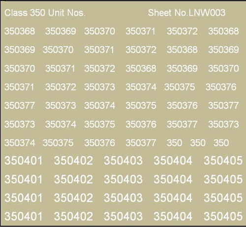 Gauge waterslide transfers - oo,