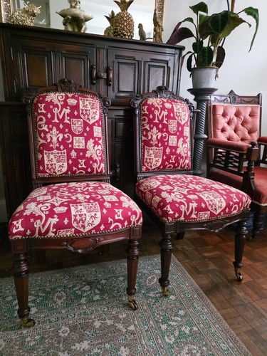 Victorian antique original - victorian, red