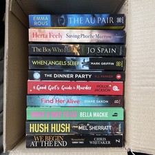 Bundle of 10 Crime, Thriller, Suspense, and Detective Fiction Paperback Books