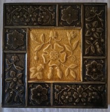 Antique majolica tile