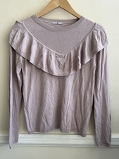 Tu Lilac Ruffle Frill Front