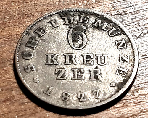 Old silver coin 1827 - silver,