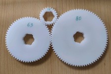 24T, 63T, 80T Set of 3x Harrison M250 change gears