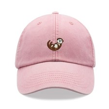 Otter Baseball Cap Vintage Washed Unisex Dad Hat Cute Fathers Mothers Day Animal