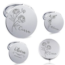 Personalised Floral Compact