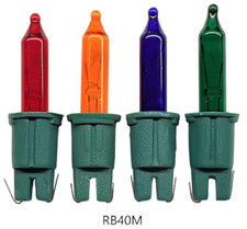 Premier RB40M 4 Spare Multi Coloured Christmas Fairy Lights Bulbs Supplied Loose