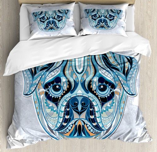 Pug duvet cover - cover, pattern