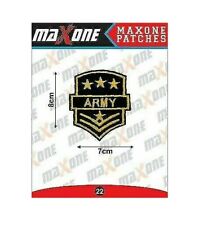 Military Army style Embroidered patch Iron On Sew On Patches Badges for clothes