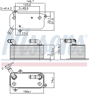 91389 nissens oil - 91389, cooler