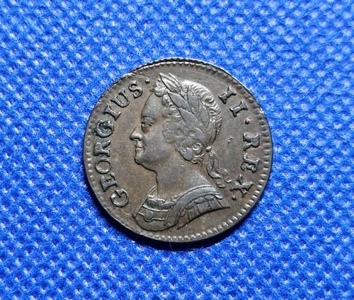 1744 farthing george - george, ii