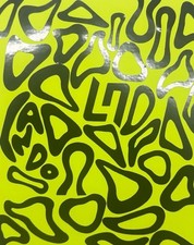 F1 Lando Norris Helmet Blob & Lando Logo x 105 Decal Sticker Perm Vinyl Black