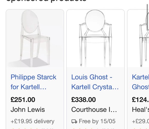 Kartell louis ghost chair - kartell, by