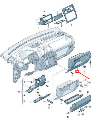 Volkswagen caddy mk3 glove - caddy,