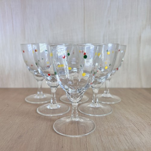 Set hand blown - 6, glass