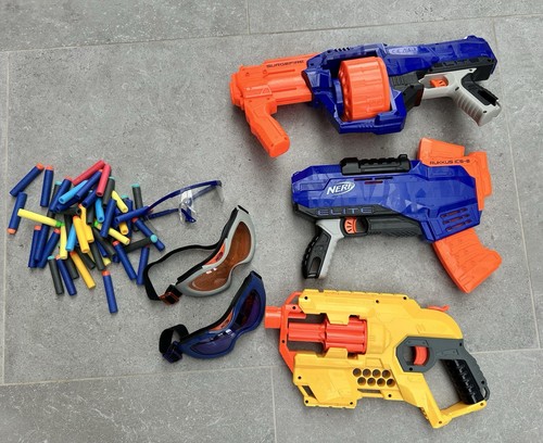 Few nerf guns with - few,