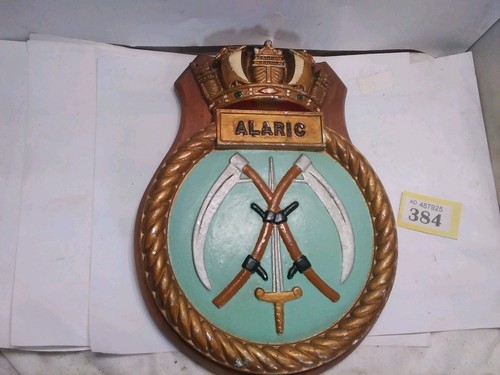 Military alaric shield plaque - plaque,