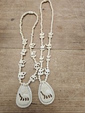 Vintage Carved  Necklace: