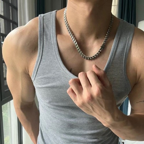 5pcs mens ribbed vests - 2/5pcs,