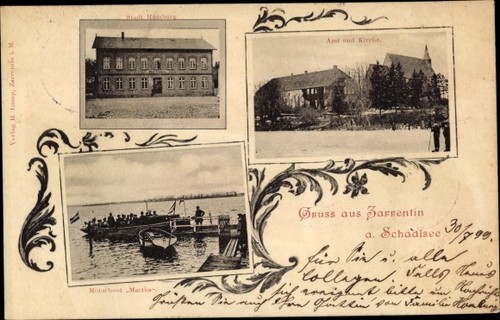 Postcard zarrentin - zarrentin, am