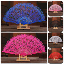 Lace Silk Folding Fan Flower