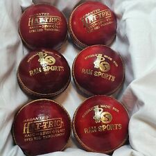 Cricket Ball Match Quality Hand Stitched Leather Hard Cricket Balls 4 3/4 oz