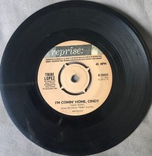 Trini Lopez- I'm Coming Home Cindy 1966 7" 45RPM Reprise VG+ Pop