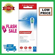 Omron Toothbrush Heads 4x Genuine Colgate Deep Clean White Pack ProClinical 360