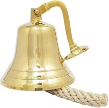 Last Orders Wall Mounted Brass Ship Bell Vintage School Pub Dinner Door 3 inch