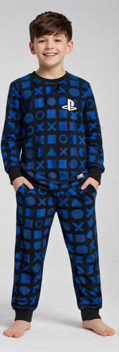 Navy play station - boys, pj's