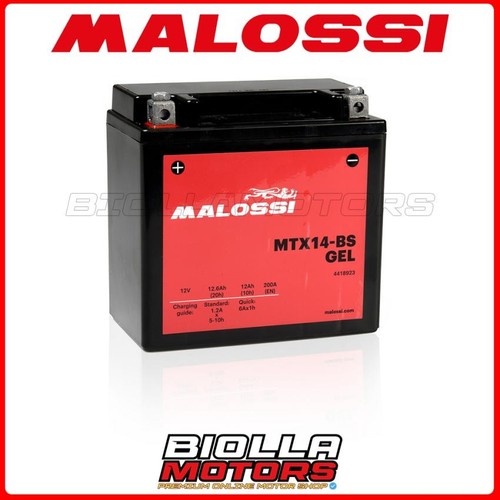Mtx14 battery malossi gel - mtx14-bs,