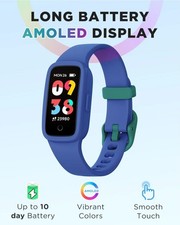 BIGGERFIVE Vigor 3 Kids Fitness Tracker Watch, AMOLED Screen, waterproof 3 ATM.