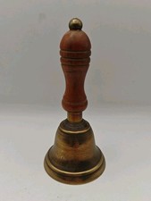 Vintage Small Hand Bell Wooden